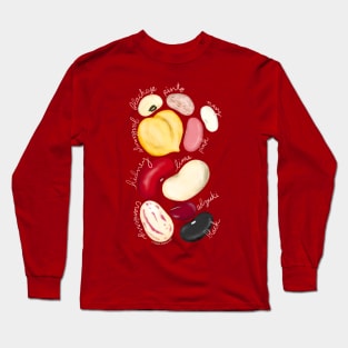 Types of Beans Awesome Gift! Long Sleeve T-Shirt